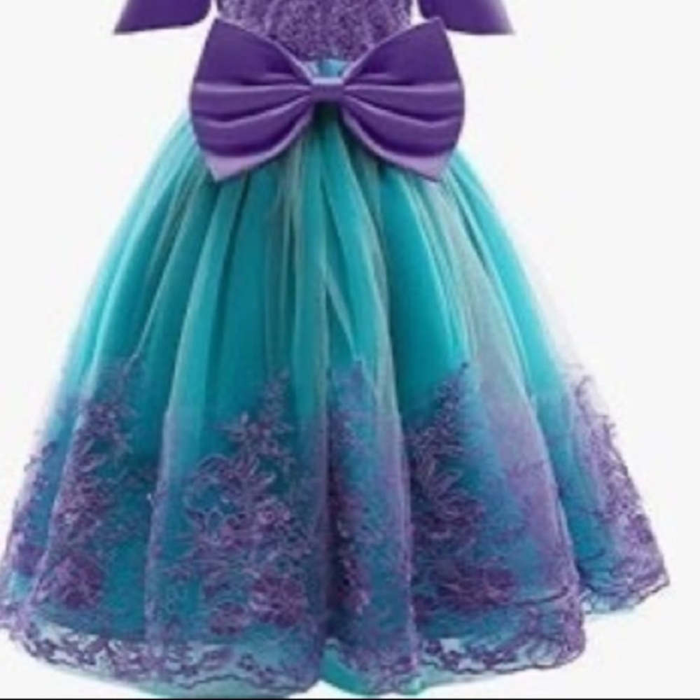Little Mermaid Halloween Costume girls s 7/8 - Picture 2 of 3